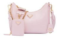 PRADA Re-Edition Saffiano Leather 3-in-1 Crossbody Bag Shoulder Bag Regular Women's Pink