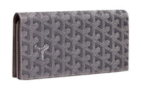 GOYARD RICHELIEU Canvas With Leather Wallet Unisex Gray