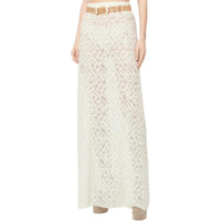 CHANEL Casual Long Skirts Women's Beige