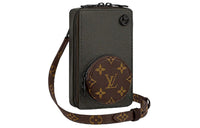 LOUIS VUITTON Phone Box Monogram Taiga Brown