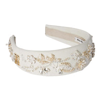 MIU MIU Cotton Headbands Unisex Chalk