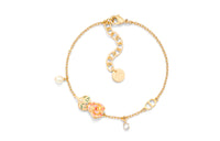 DIOR Resin, Pearl, Metal, Crystal, Lacquer Bracelets Women's Gold