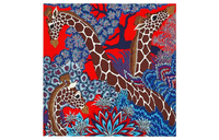 HERMES Knit Scarves Women's Red