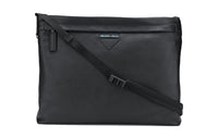 PRADA Calfskin Crossbody Bag, Shoulder Bag Men's Black