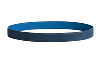 HERMES Double-Sided Decoration Leather Belts Women's Blue Width: 3.2CM