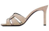 SAINT LAURENT Tribute 85mm Suede Mules