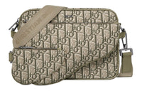 DIOR Oblique Printed Fabric Saddle Three-Piece Set Shoulder Bag Crossbody Bag Men's Khaki
