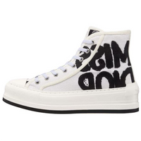 DIOR Walk'n'Dior Platform Shoes High Top Skateboard Shoes 3.5cm Women's White