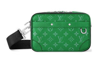 LOUIS VUITTON MessengerAlpha Leather Shoulder Bag Crossbody Bag Men's Green