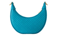 LOUIS VUITTON Loop Monogram All Over Print With Cow Leather Crescent Bag, Handbag, Shoulder Bag Women's Blue