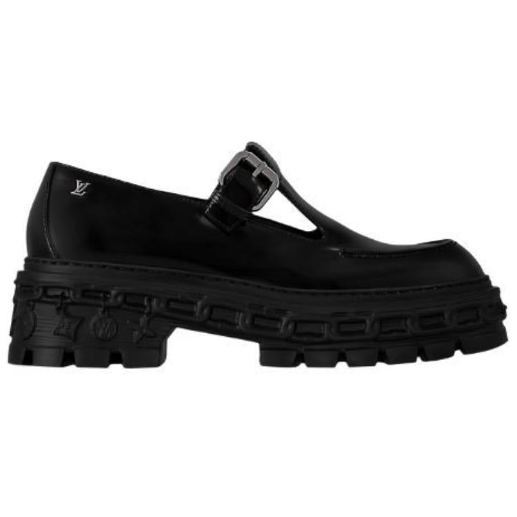 LOUIS VUITTON RECORD Loafers Women's Black