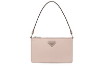 PRADA Saffiano Calfskin Handbag Clutches Mini Women's Water Lily Color