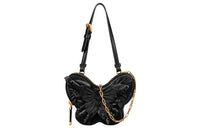 DIOR Caro Sheepskin Crossbody Handbag, Shoulder Bag Women's Black