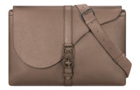 DIOR Grained Calfskin Pillow Shaped Handbag Shoulder Bag Men's Khaki