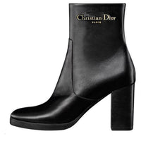 DIOR D-Town Ankle Boots 8.5cm Women's Black