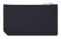SAINT LAURENT Grained Embossed Leather Card Holder With Clip Men's Black