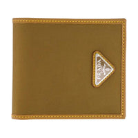 PRADA Recycled Nylon Wallet Men's Brown