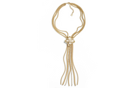 CHANEL Necklaces Women's Gold
