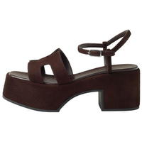 HERMES Jam Strap Sandals 7.5cm Women's Brown