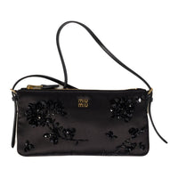 MIU MIU Silk Shoulder Bag Mini Women's Black