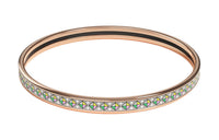 HERMES Enamel Rose Gold-Plated Bangles Women's Rose Gold