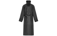 SAINT LAURENT Trench Coat Men's Black