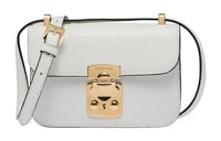 MIU MIU Madras Leather Handbag Shoulder Bag Crossbody Bag Women's White