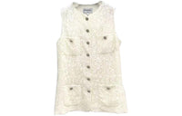 CHANEL Vests Women's Ecru