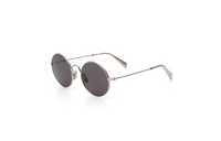 CELINE Round Sunglasses Men's Silver