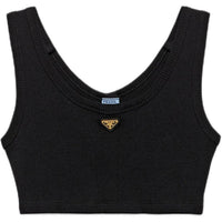 PRADA Triangle-logo Tank Top
