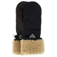 PRADA Nylon Nappa Leather Other Gloves Women's Black