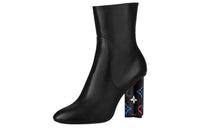 LOUIS VUITTON Silhouette Ankle Boots Women's Black