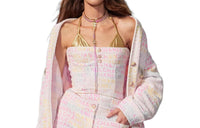 CHANEL 24 Spring And Summer New Arrivals 24C Strapless Top Women's Multicolor