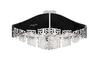 DIOR Belt Women's Silver Width 10CM