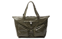 PRADA Leather Portable One Shoulder Travel Bag Men's