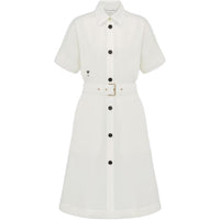 DIOR Short-Sleeved Dresses Women's White