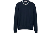 HERMES Cashmere Sweaters Men Navy Blue