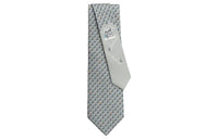 HERMES Ties Men Gray/Charcoal Gray/Blue
