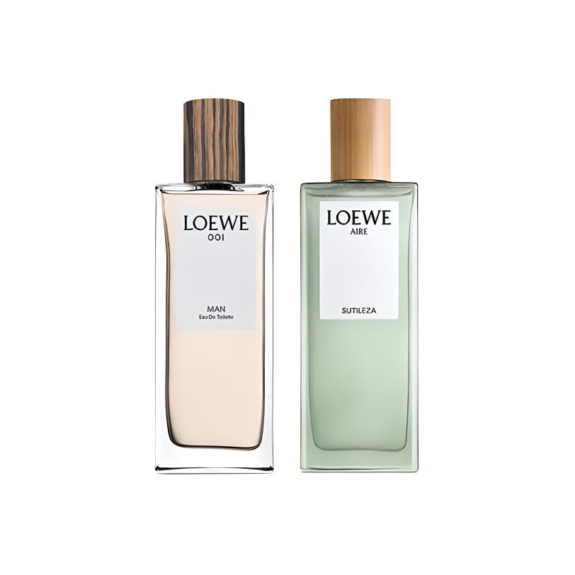 LOEWE 001 Men's Eau De Toilette Miracle Skylight Women's Light Perfume Set Eau De Toilette Sandalwood Musk 50ml+50ml