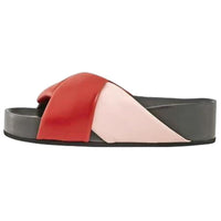 CELINE Slide Slippers Women's Black Red