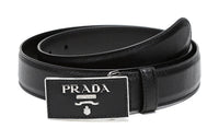 PRADA Leather Belts Women's Black
