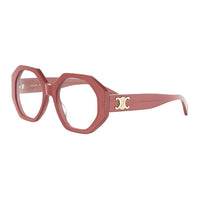 CELINE Acetate Irregular Shape Eyeglass Frames Women's Red