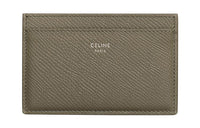 CELINE Grain Calfskin Card Holder Men's Olive Green