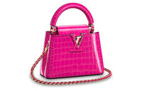 LOUIS VUITTON Capucines Crocodile Leather Shoulder Bag Crossbody Bag Handbag Extra Mini Women's Pink
