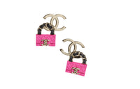 CHANEL Earrings Women's Pink