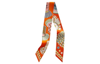 HERMES Silk Scarves Women's Orange