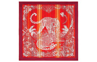 HERMES Silk Scarves Women's Red