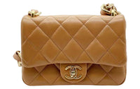 CHANEL 23P SS Lambskin Shoulder Bag Handbag Shoulder Bag Women's Caramel