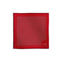 HERMES Vintage Silk Silk Scarves Men's Red