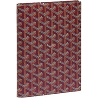 GOYARD Canvas With Calfskin Storage Bag Unisex Burgundy